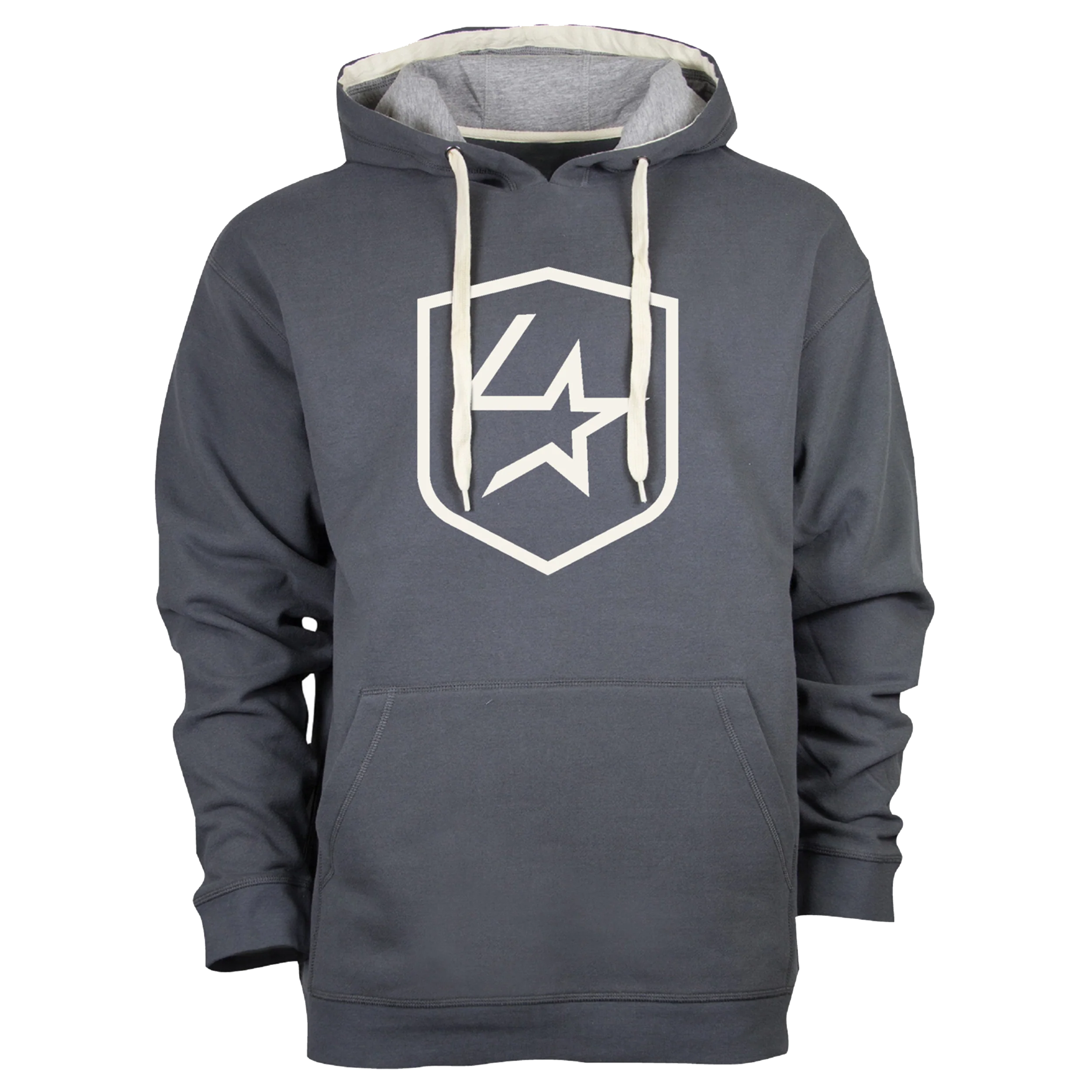 Lone Star Ropes Shield Hoodie - Dark Grey