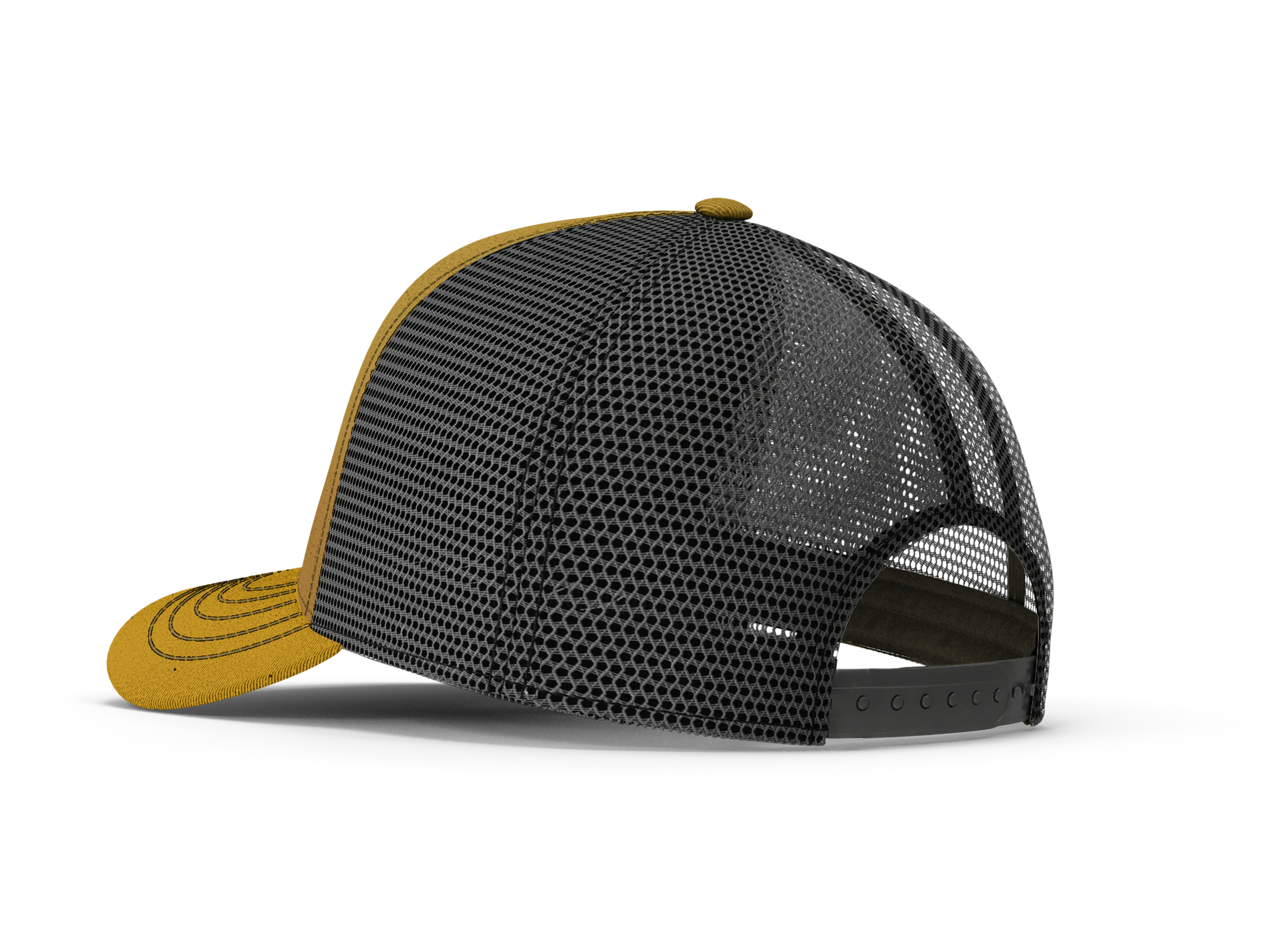 Lone Star Ropes Trucker Cap - Mustard/Black