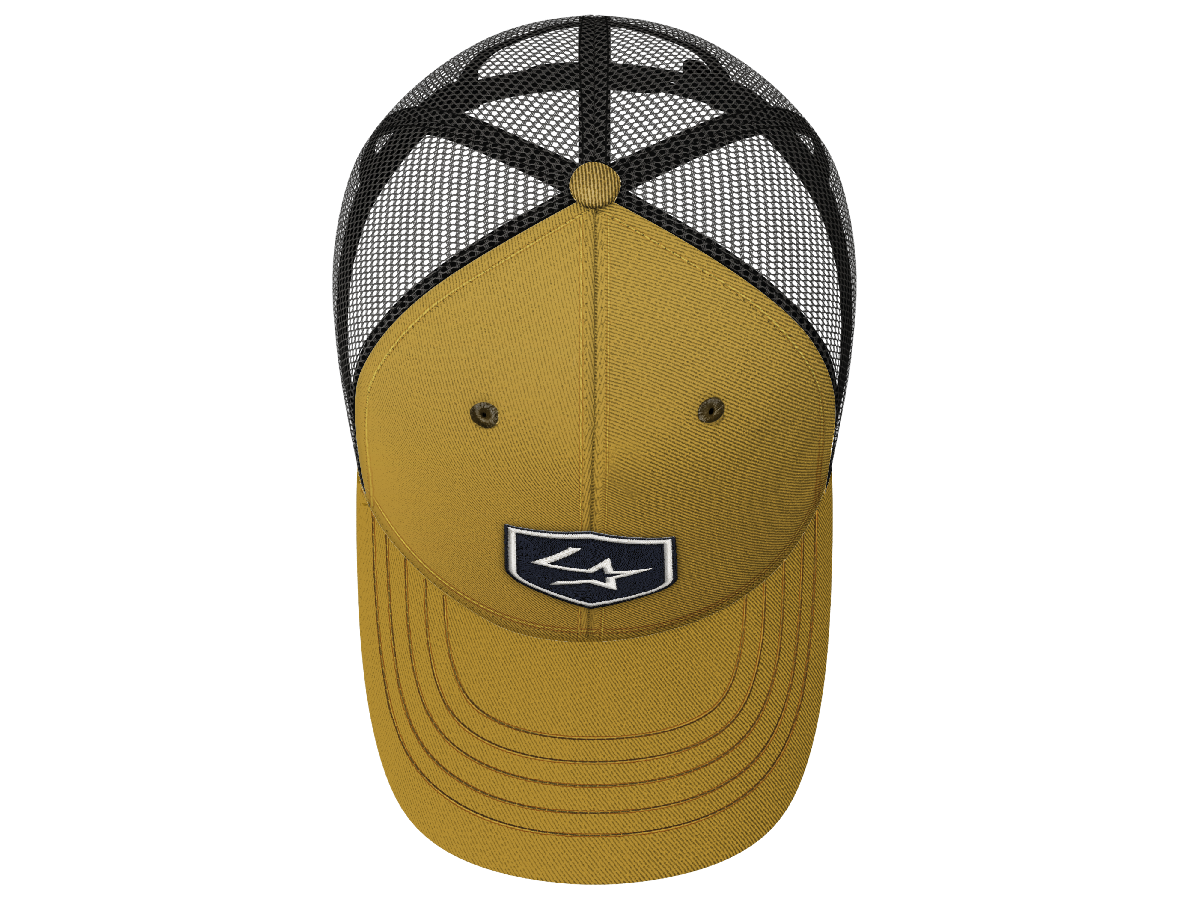 Lone Star Ropes Trucker Cap - Mustard/Black