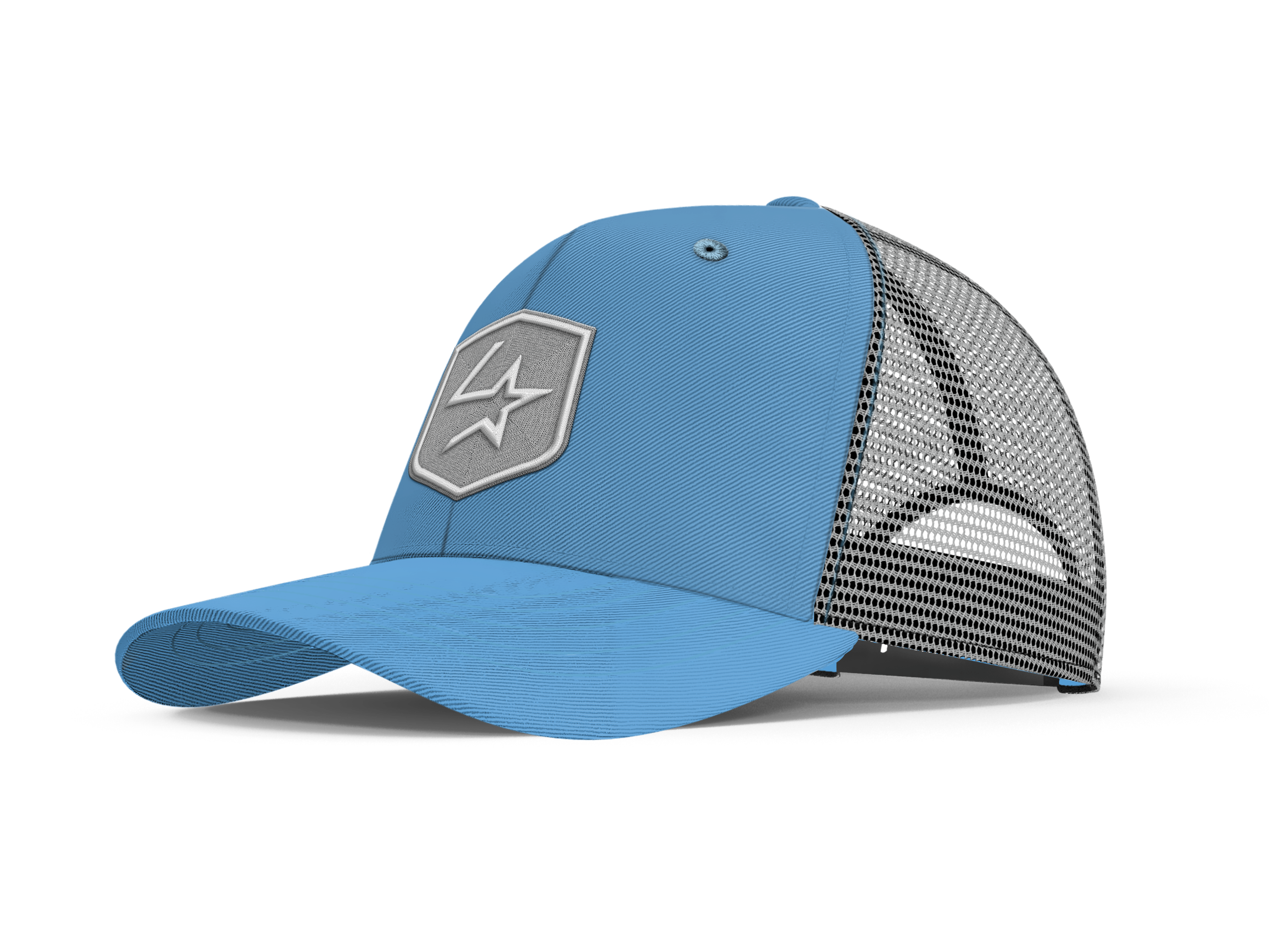 Lone Star Ropes Trucker Cap - Light Blue/Grey