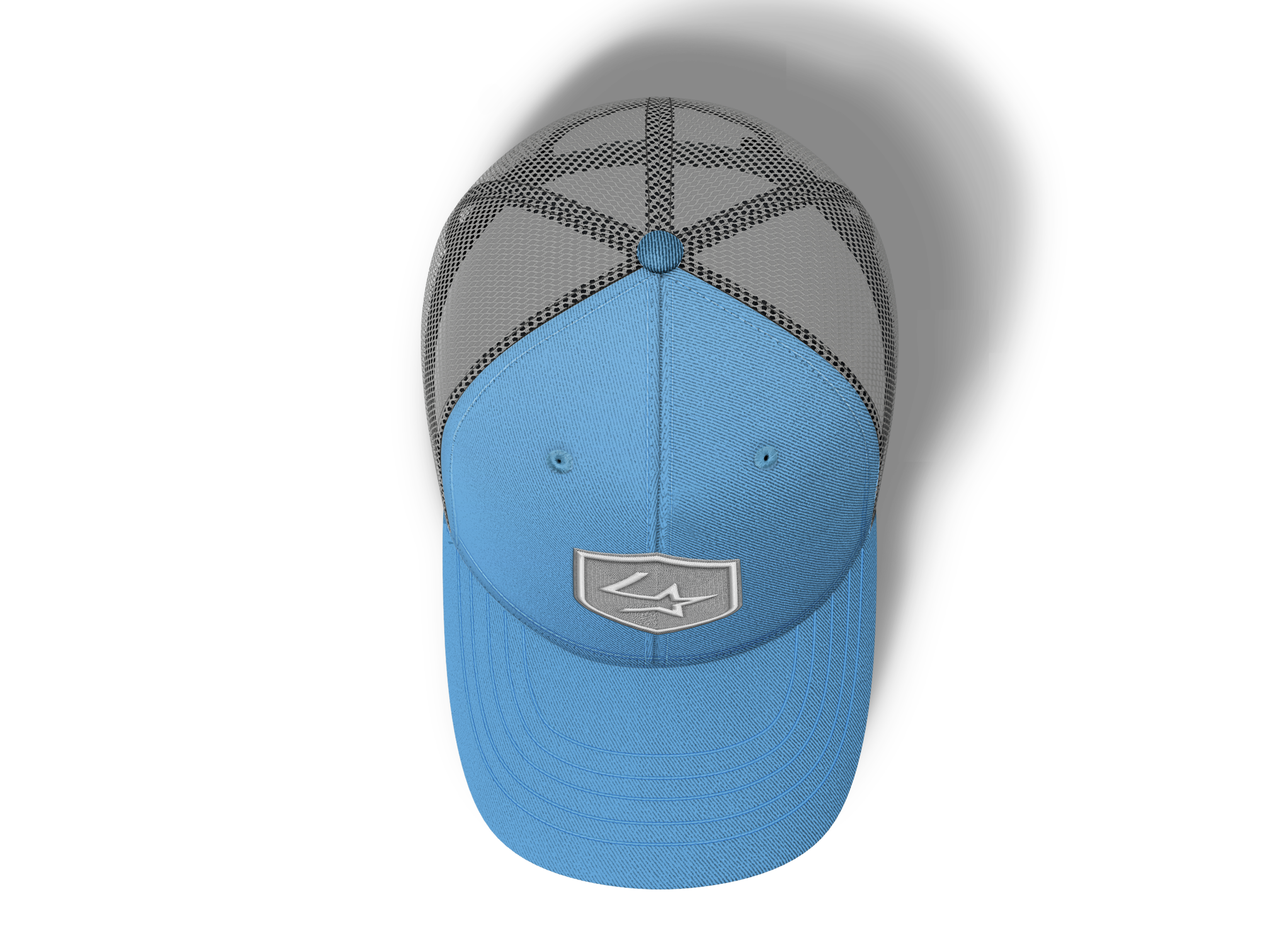 Lone Star Ropes Trucker Cap - Light Blue/Grey