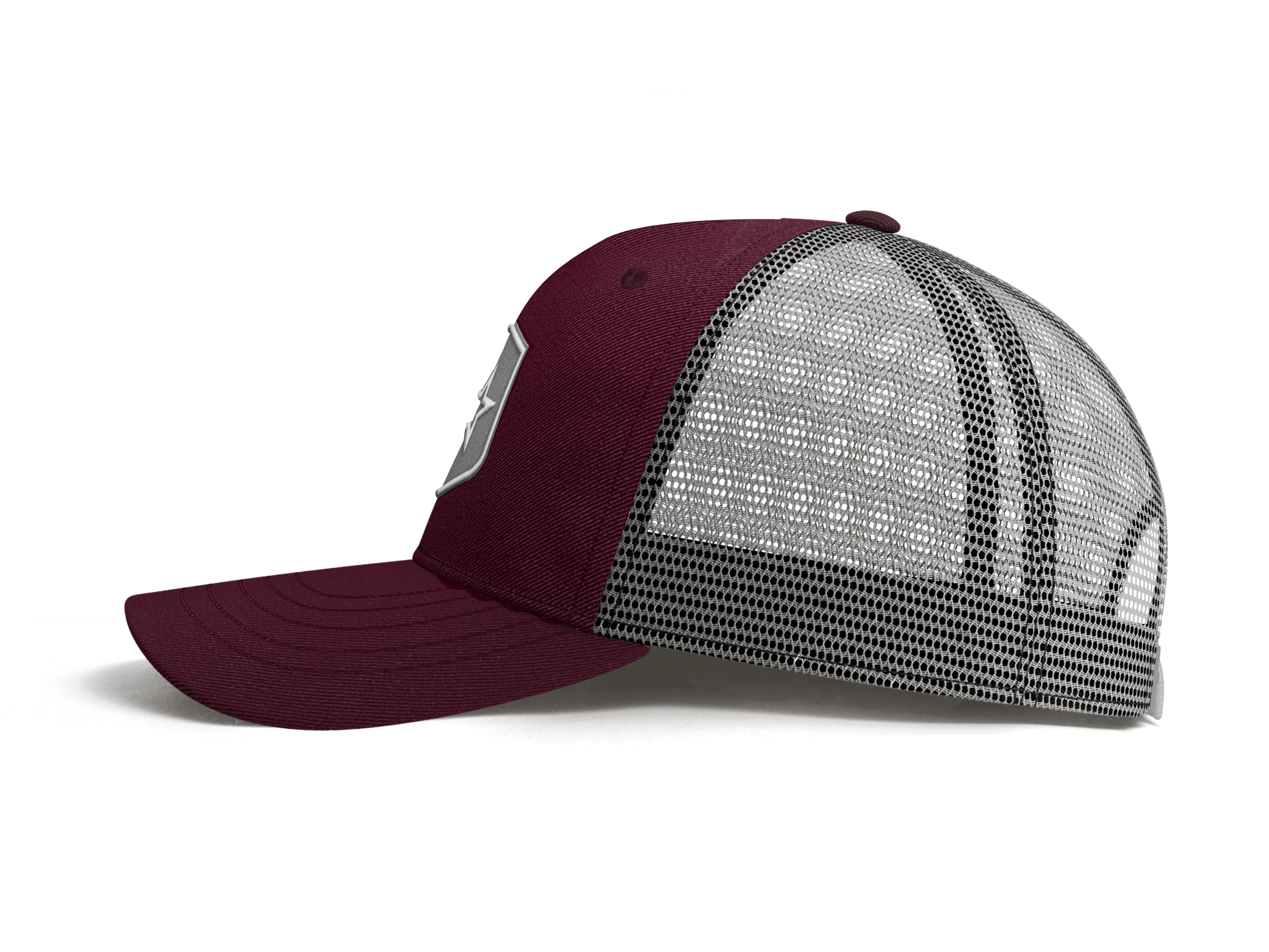 Lone Star Ropes Trucker Cap - Burgundy/Grey