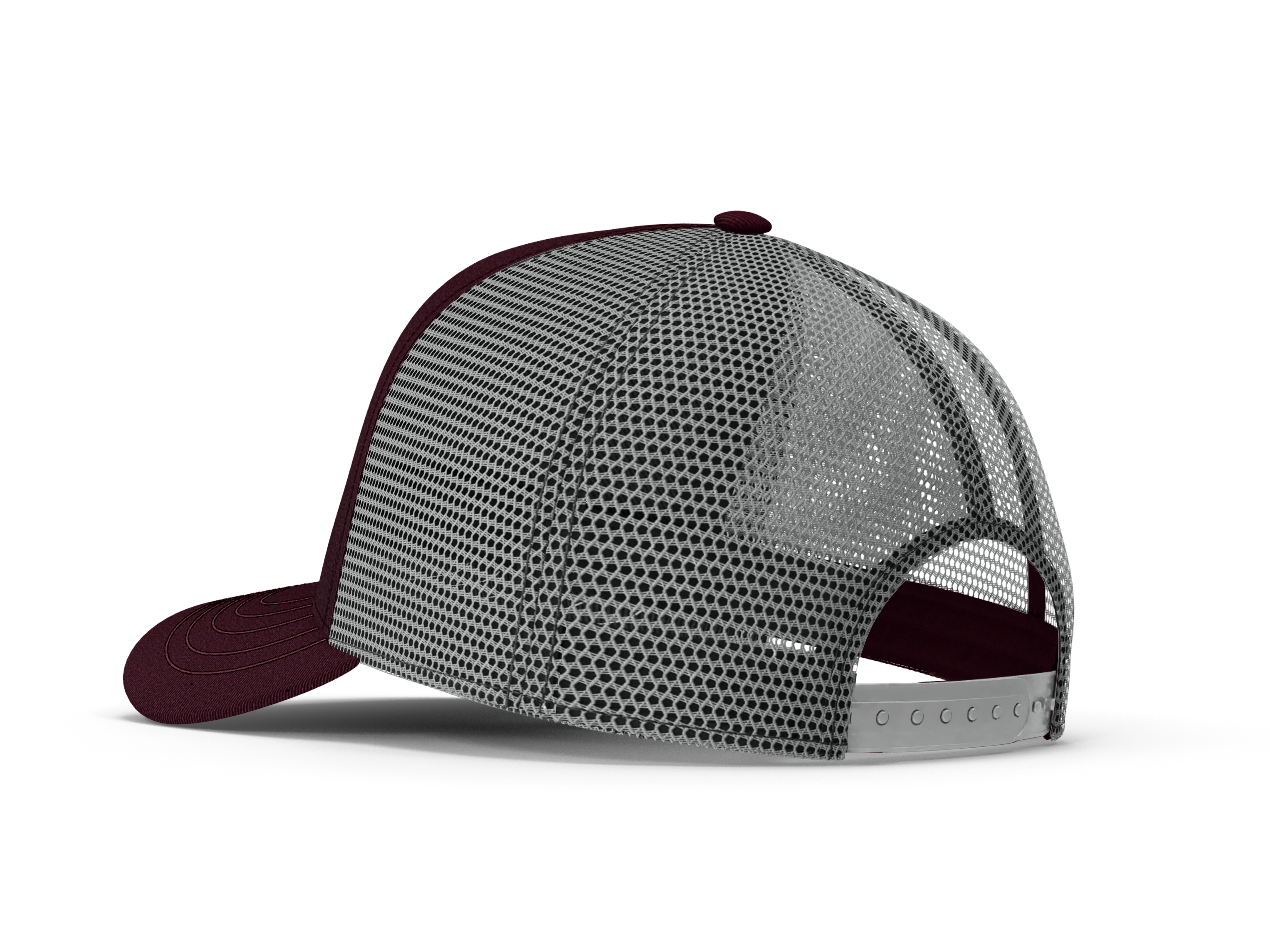 Lone Star Ropes Trucker Cap - Burgundy/Grey