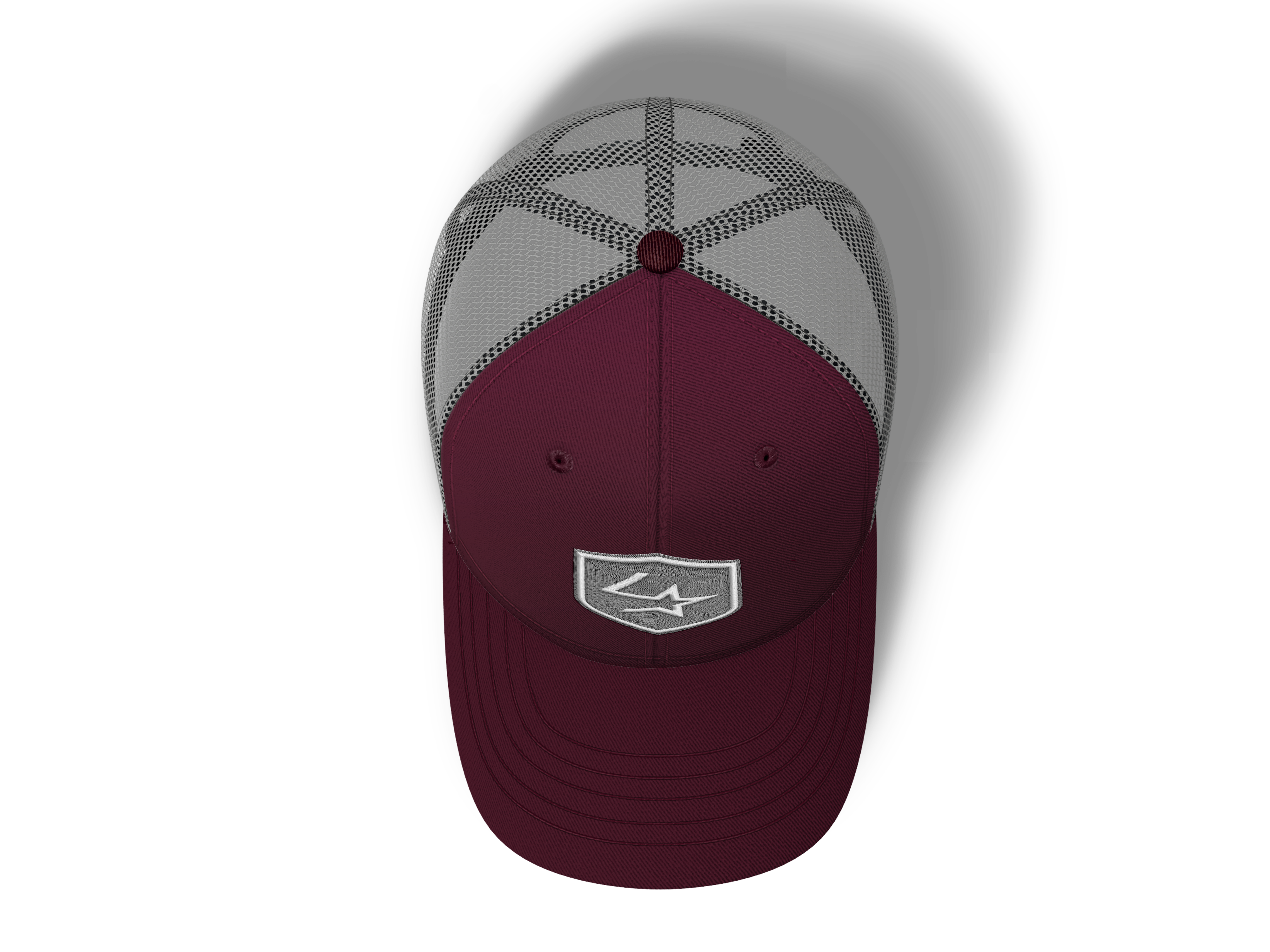 Lone Star Ropes Trucker Cap - Burgundy/Grey