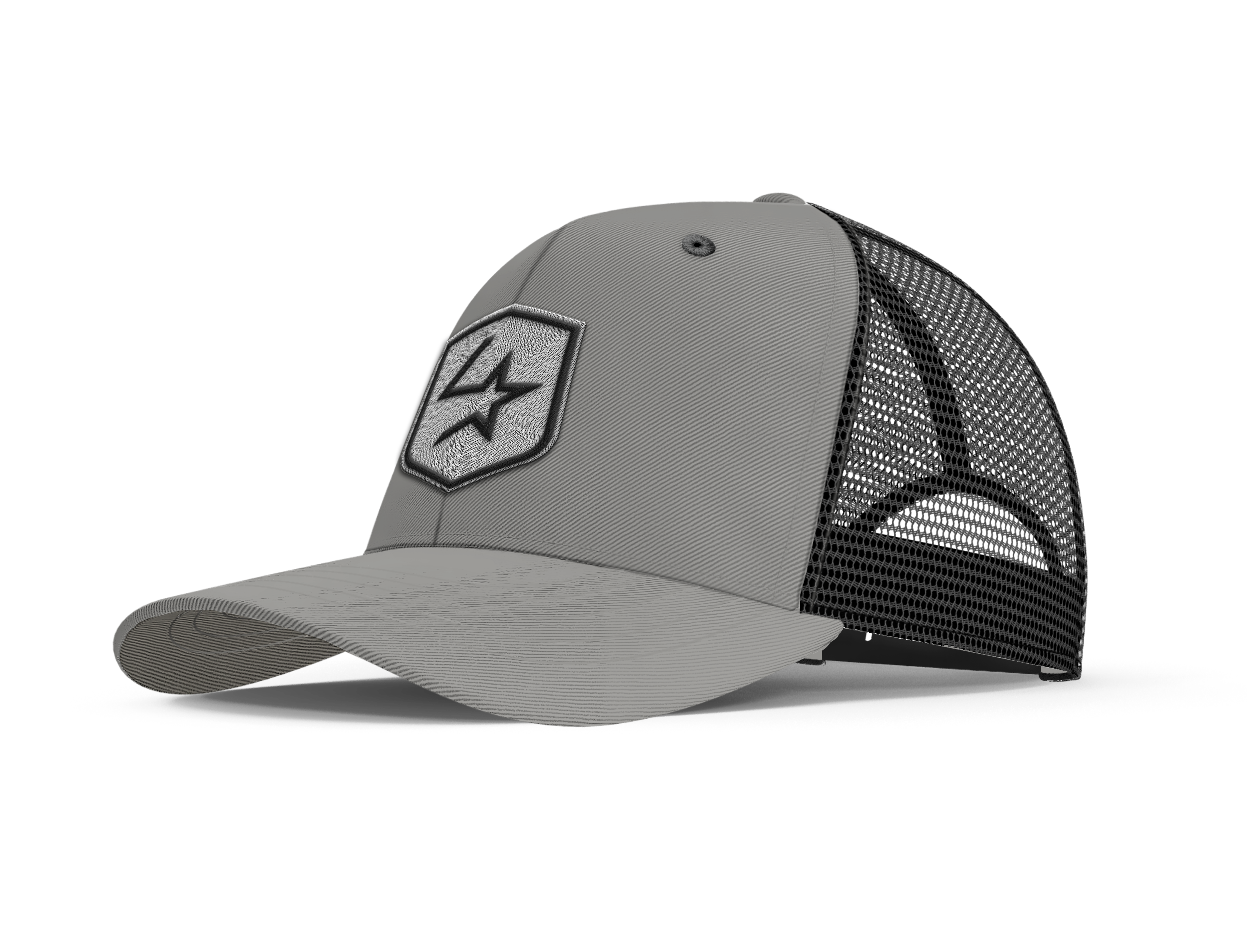 Lone Star Ropes Trucker Cap - Light Grey/Black