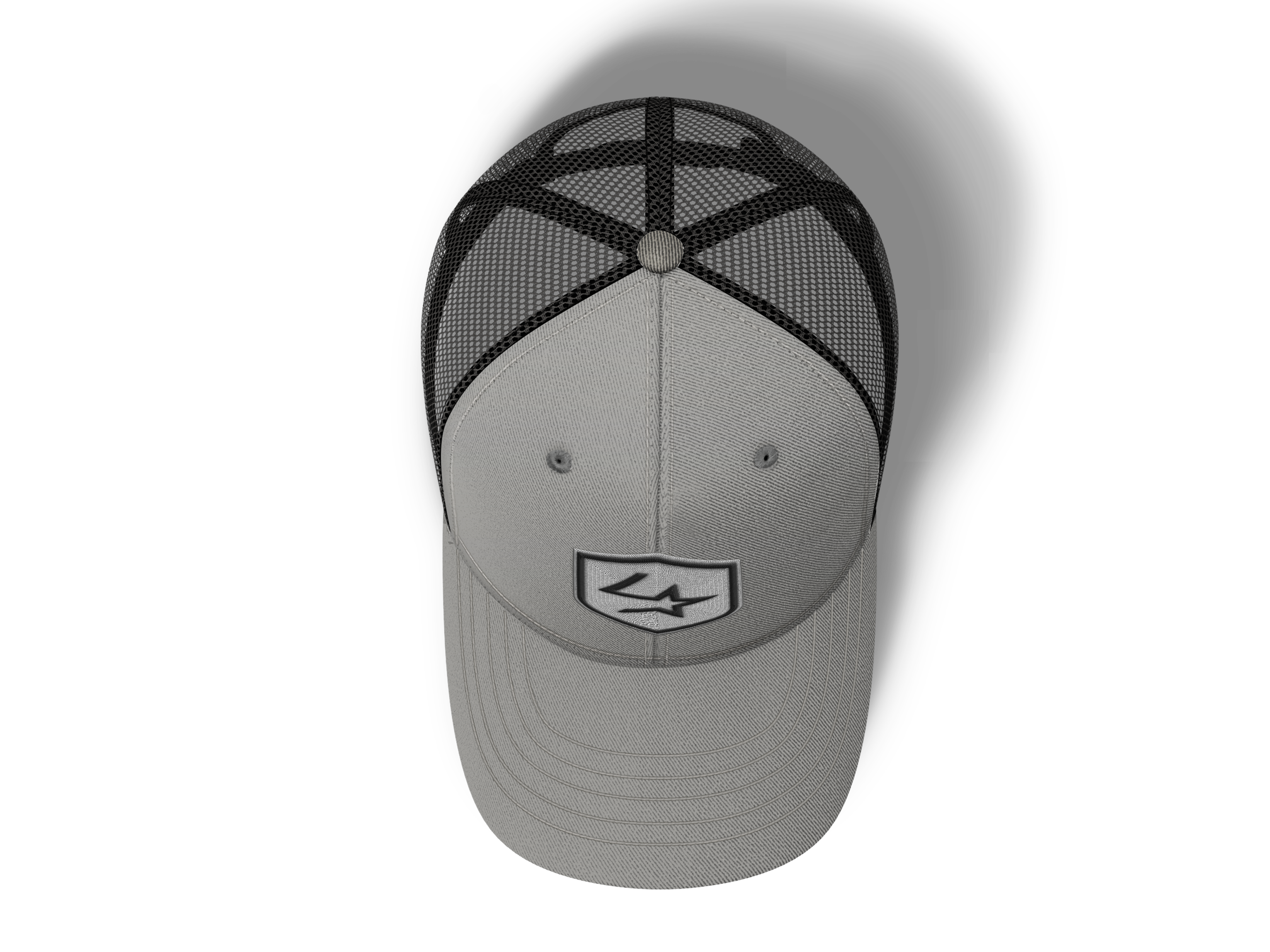 Lone Star Ropes Trucker Cap - Light Grey/Black