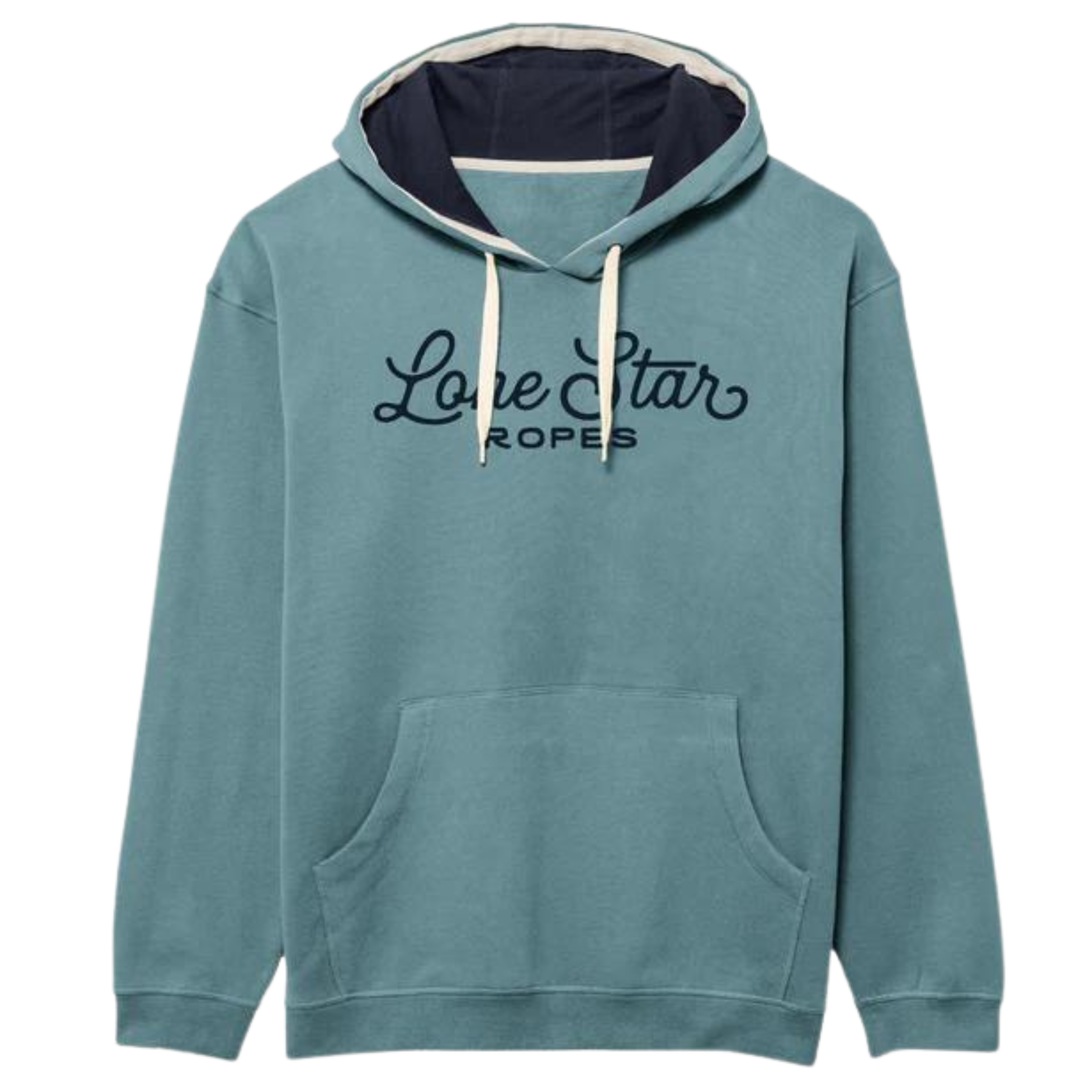 Lone Star Ropes Script Hoodie - Harbor